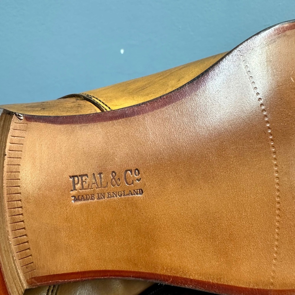Brooks Brothers Peal & Co Mens Chestnut Burnished Leather Jodhpur Boots 10 D NEW - Picture 8 of 16